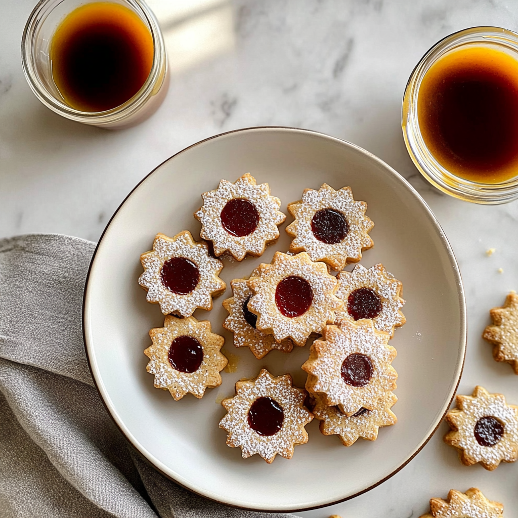 Recipe preparation for Winter Spiced Linzer Cookies